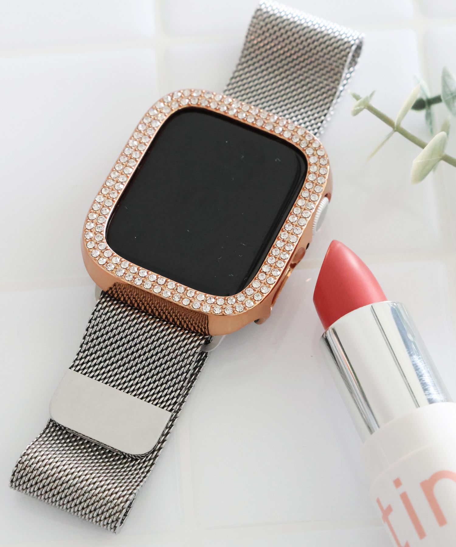 ローズモデルApple Watch極上カバーキラキラバンドアップルウォッチ