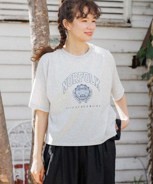 niko and .アソートカレッジTシャツ ライトベージュ L ウィメンズインナー ニコアンド 113887 and ST アンドエスティ(旧ドットエスティ) niko and .アソートカレッジTシャツ ライトベージュ L ウィメンズインナー ニコアンド 113887 and ST アンドエスティ(旧ドットエスティ)