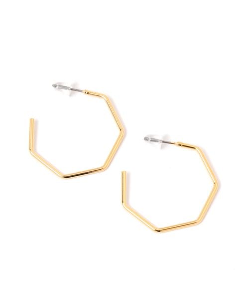 niko and .メタル角カーブピアス イエロー ウィメンズグッズ ニコアンド 114888 and ST アンドエスティ(旧ドットエスティ) niko and .メタル角カーブピアス イエロー ウィメンズグッズ ニコアンド 114888 and ST アンドエスティ(旧ドットエスティ)