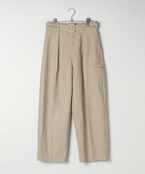 niko and .【WILLIAM B. ELIOTT】 モールスキンベルトパンツ ブラウン L ウィメンズボトムス ニコアンド 116211 and ST アンドエスティ（旧ドットエスティ）