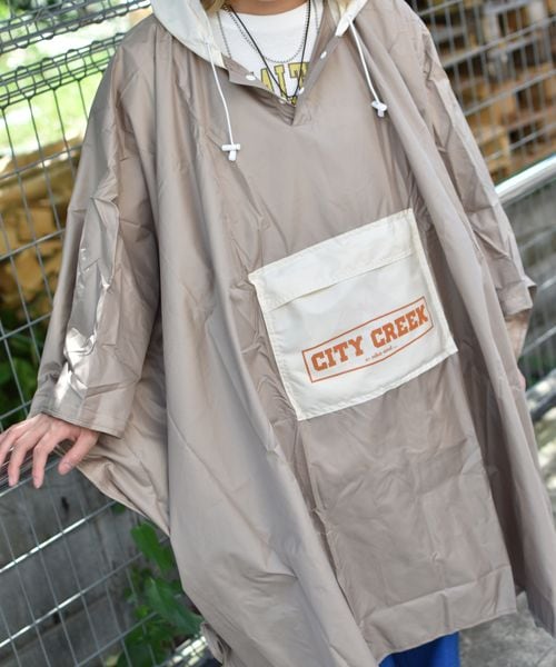 niko and .【CITY CREEK】バイカラーレインポンチョ ライトベージュ CITY CREEK ニコアンド 123731 and ST アンドエスティ(旧ドットエスティ) niko and .【CITY CREEK】バイカラーレインポンチョ ライトベージュ CITY CREEK ニコアンド 123731 and ST アンドエスティ(旧ドットエスティ)