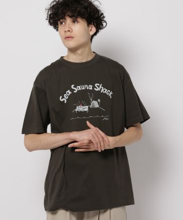 ふるさと納税 館山市 【Sea Sauna Shackオリジナル】ロゴTシャツ ホワイト Sサイズ Sea Sauna Shackオリジナル】ロゴTシャツ ホワイト Sサイズ