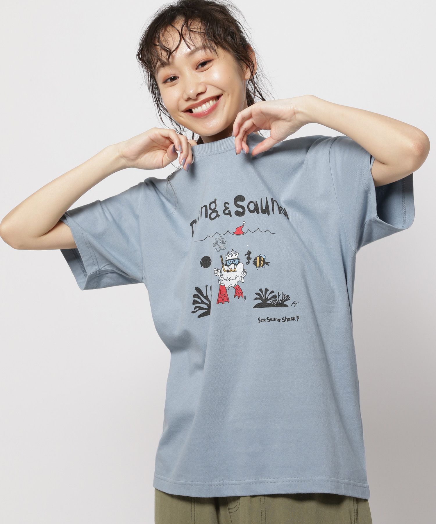 【Sea Sauna Shack (シーサウナシャック)】Diving Sauna Tシャツ M