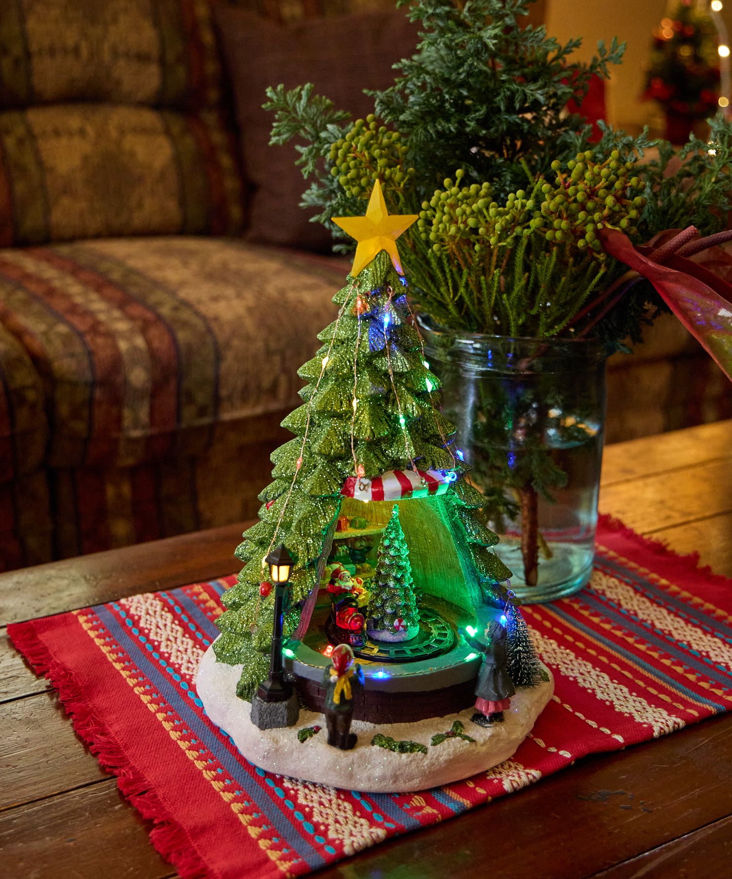 シンセリティ シャドウボックス クリスマス 兄妹でツリーに飾り付け