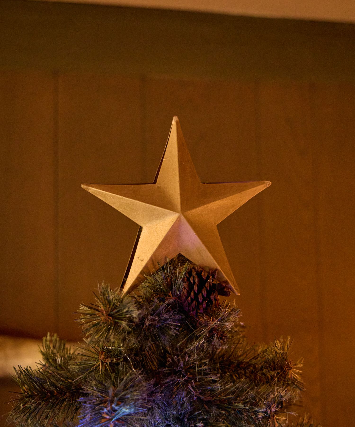 ★ クリスマス　ツリートップ　ゴールドスノーフレーク　L ★ ☆ クリスマスツリートップゴールドスノーフレークL ☆