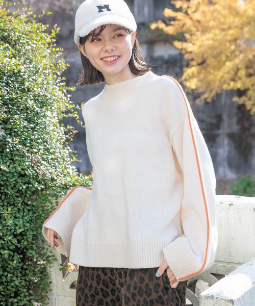 【最終値下げ】niko and パウダーブリーチロゴプルオーバー フリーサイズ セール】パウダーブリーチロゴプルオーバー（スウェット）｜niko