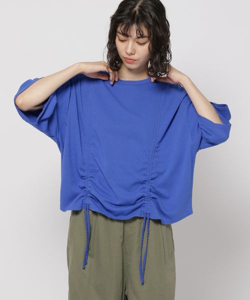 niko and .シャーリングアレンジフレアTシャツ ライトブルー M ウィメンズインナー ニコアンド 136401 and ST アンドエスティ(旧ドットエスティ) niko and .シャーリングアレンジフレアTシャツ ライトブルー M ウィメンズインナー ニコアンド 136401 and ST アンドエスティ(旧ドットエスティ)