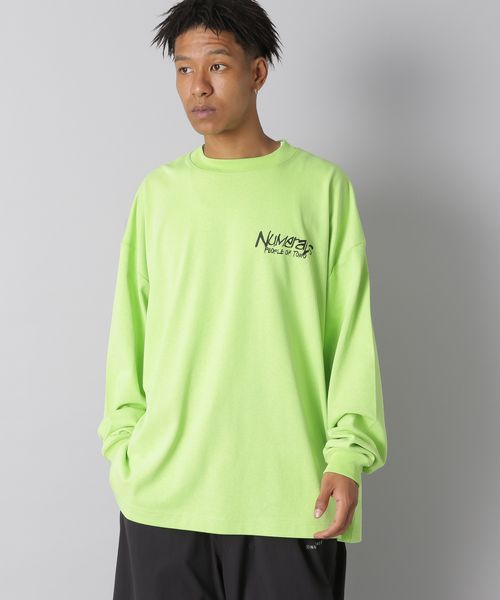 niko and .【NUMERALS】グラフィックロングスリーブTシャツ グリーン L NUMERALS ニコアンド 140355 and ST アンドエスティ(旧ドットエスティ) niko and .【NUMERALS】グラフィックロングスリーブTシャツ グリーン L NUMERALS ニコアンド 140355 and ST アンドエスティ(旧ドットエスティ)