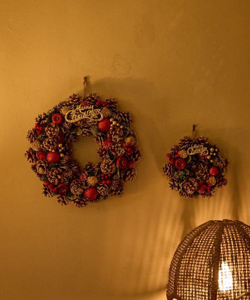 ロココ調アイボリーメルヘンリース特大約40㎝位 【公式通販】