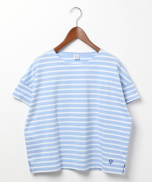 niko and .【ORCIVAL(オーシバル)】コットンワンポイントTシャツ ブルー FREE ウィメンズインナー ニコアンド 154434 and ST アンドエスティ(旧ドットエスティ) niko and .【ORCIVAL(オーシバル)】コットンワンポイントTシャツ ブルー FREE ウィメンズインナー ニコアンド 154434 and ST アンドエスティ(旧ドットエスティ)