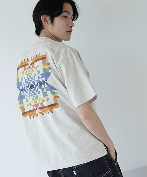 【PENDLETON(ペンドルトン)】別注バックプリントポケットTシャツ M