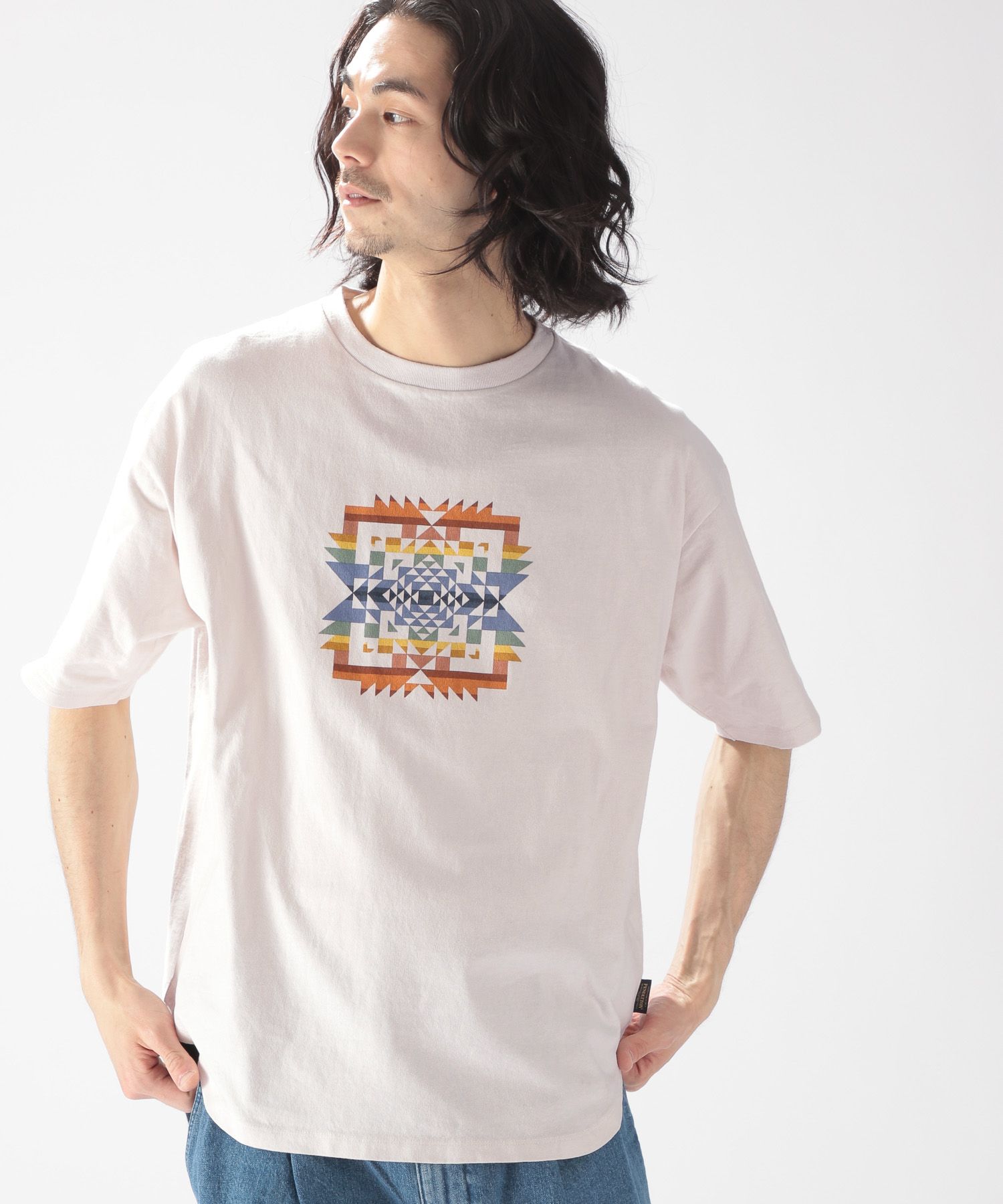 【PENDLETON(ペンドルトン)】別注フロントプリントラウンドTシャツ M