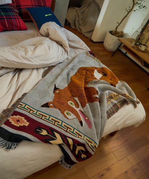 niko and .【OLD SMITH】×【POST GENERAL】トゥーゴースローケット/100×160cm OLD SMITH ホワイト ニコアンド 179964 and ST アンドエスティ(旧ドットエスティ) niko and .【OLD SMITH】×【POST GENERAL】トゥーゴースローケット/100×160cm OLD SMITH ホワイト ニコアンド 179964 and ST アンドエスティ(旧ドットエスティ)