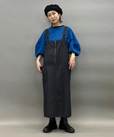 [MODE NORM CORE]シャカマキシワークジャンパースカート 