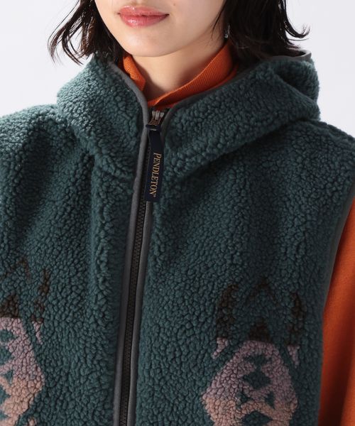PENDLETON(ペンドルトン)】別注フリースフードベスト | [公式]ニコアンド（niko and ...）通販