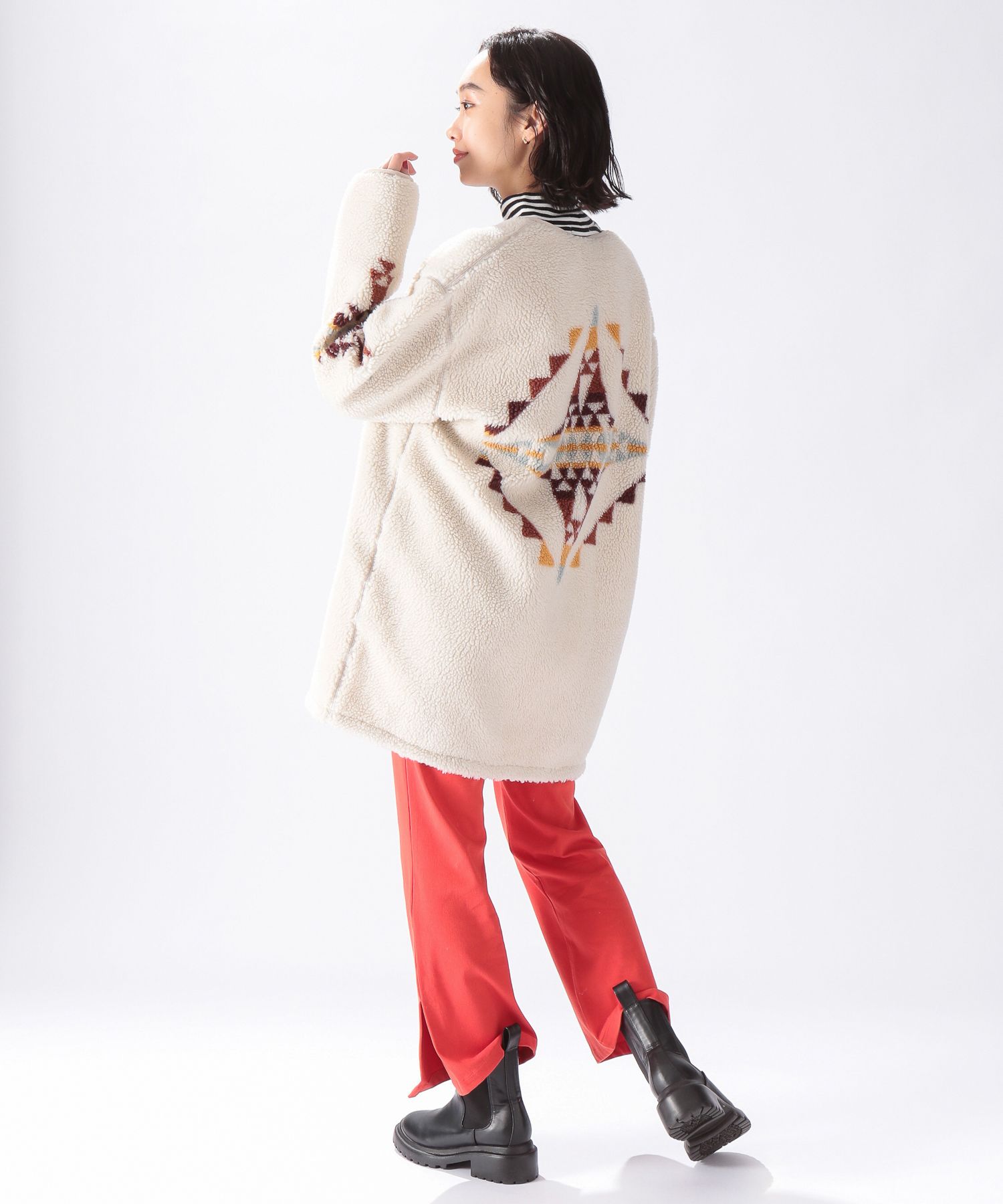 【PENDLETON(ペンドルトン)】別注フリースVネックコート M