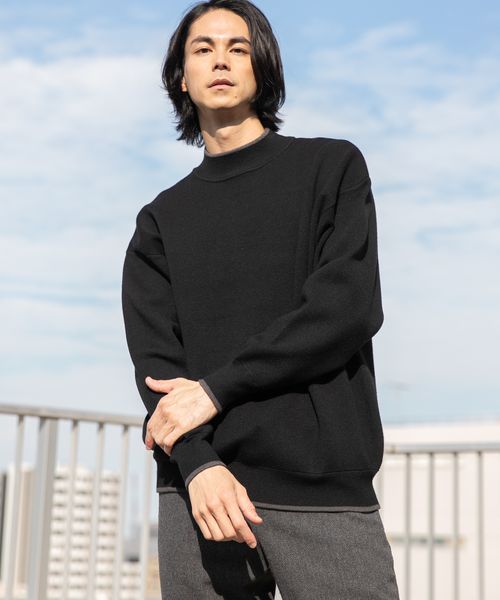 Mars Knitwear モックネックニット（Ｍ）Black - ニット