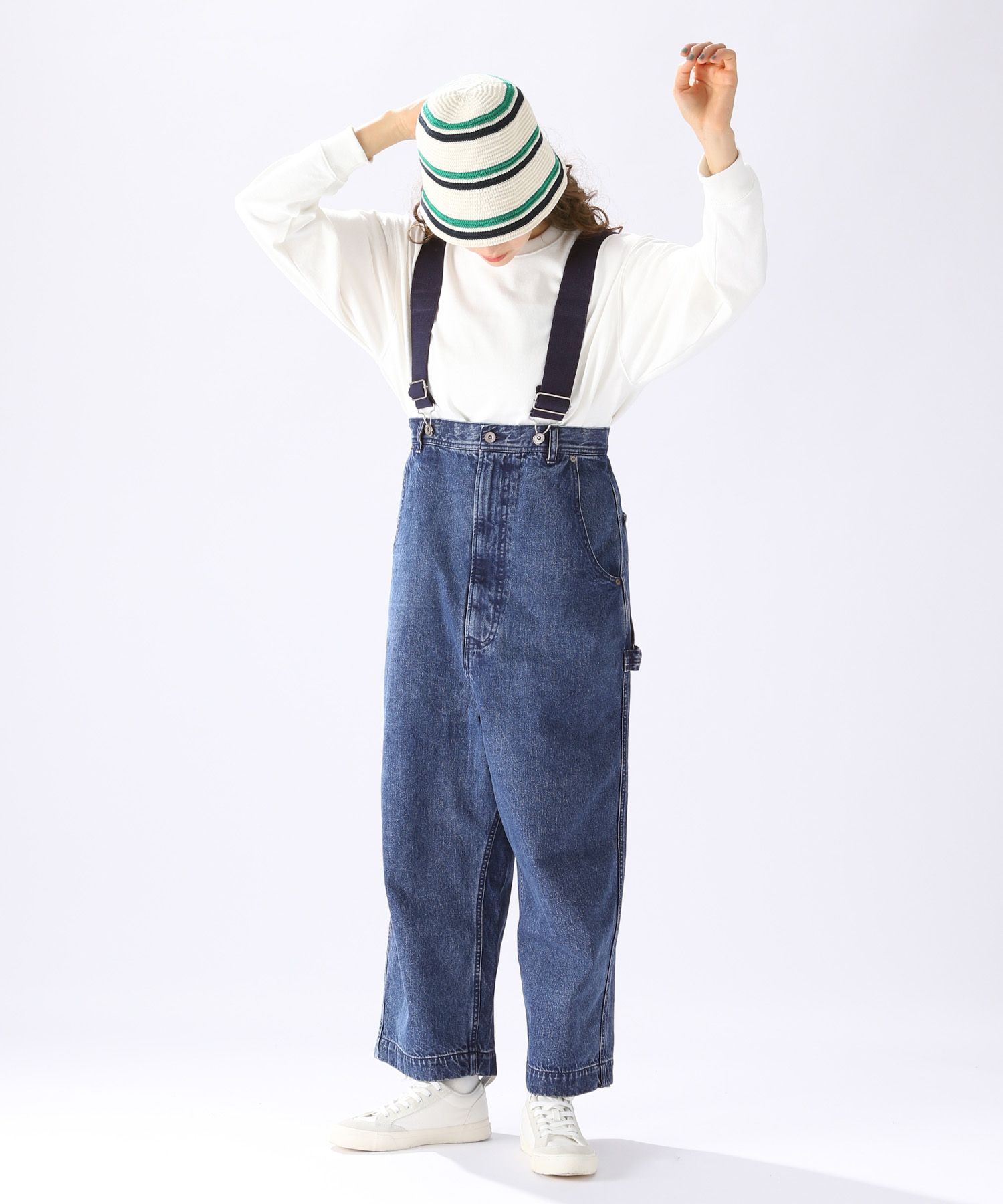 niko and JEANS 2023SS]サス付きワイドパンツ | [公式]ニコアンド 