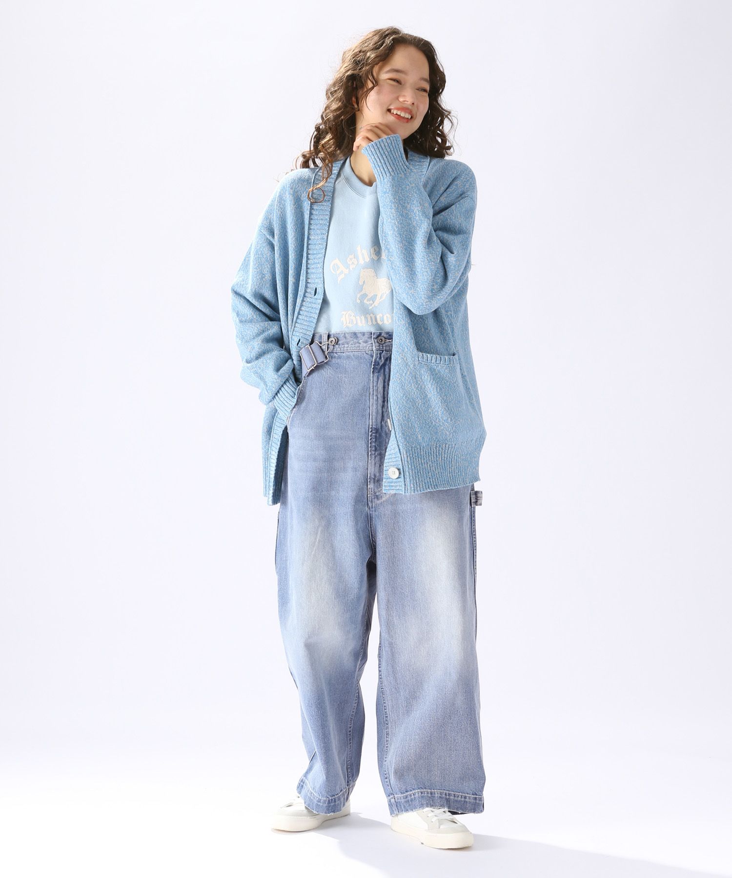 niko and JEANS 2023SS]サス付きワイドパンツ | [公式]ニコアンド 