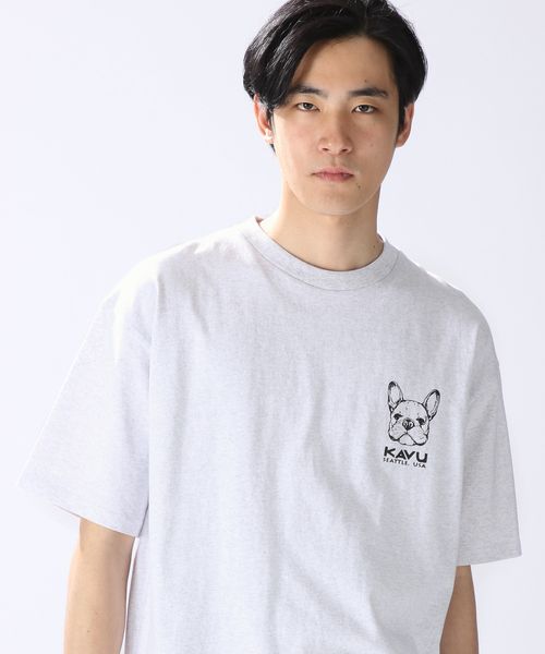 【KAVU(カブー)】別注ロゴショートスリーブTシャツ M