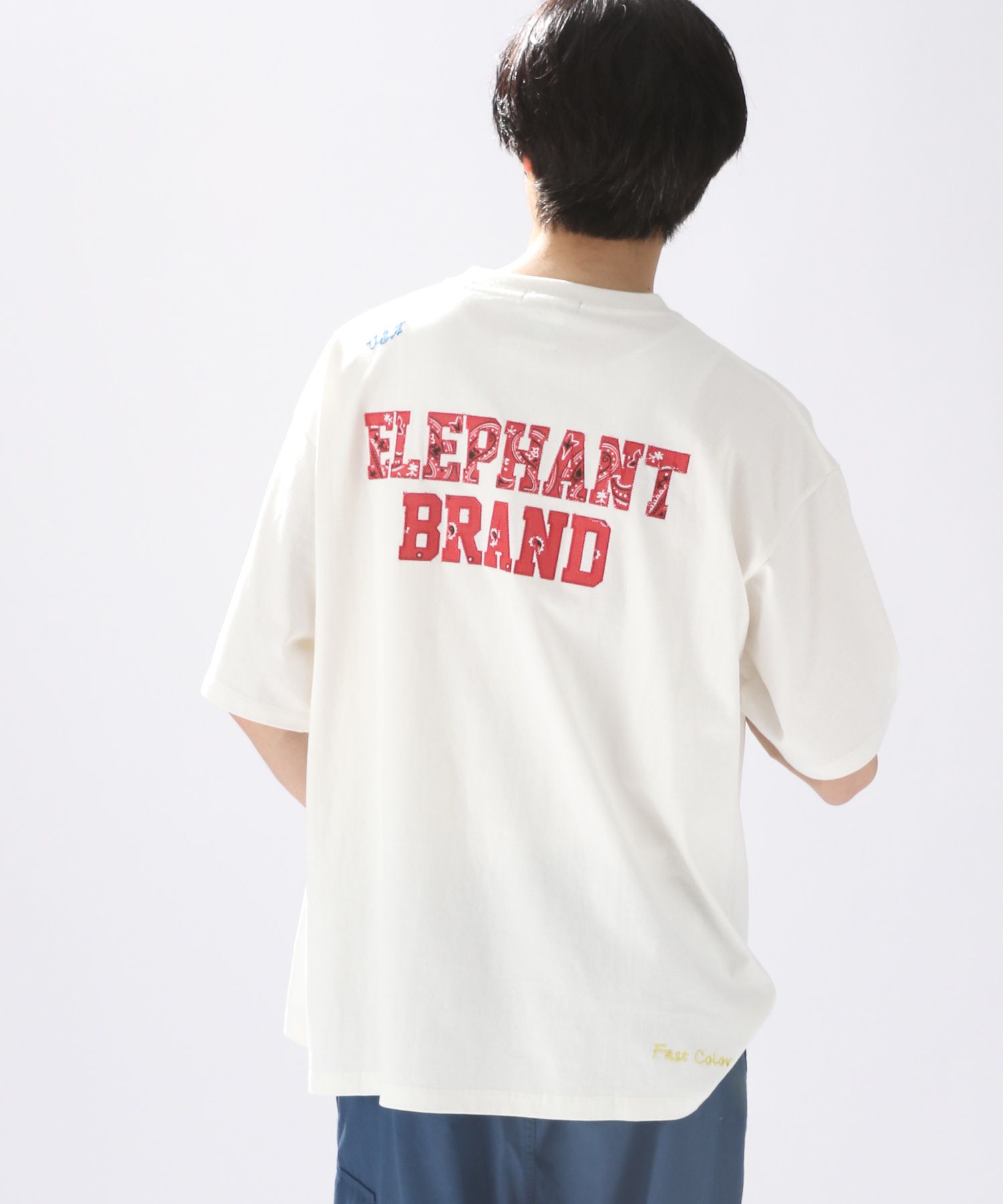 ELEPHANT BRAND(エレファント ブランド)】別注バンダナアップリケT