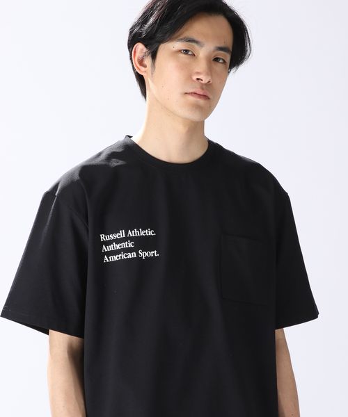 Russell Athletic】別注ストレッチジャージーポケットTシャツ | [公式