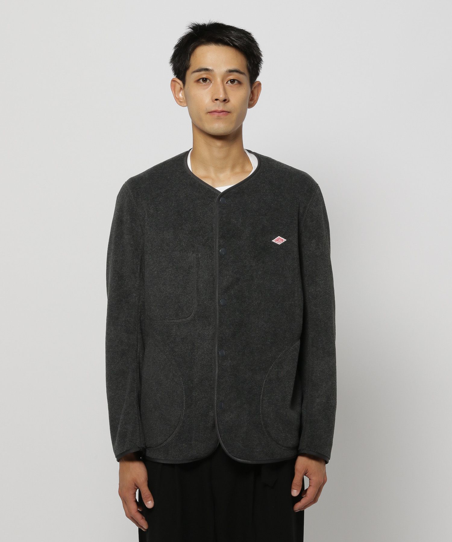 DANTON(ダントン)】FLEECE COLLARLESS JACKET | [公式]ニコアンド