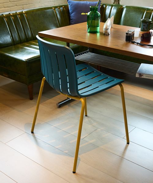 niko and .［幅56cm］PPチェア 軽家具 ライトブルー ニコアンド 226110 and ST アンドエスティ（旧ドットエスティ）