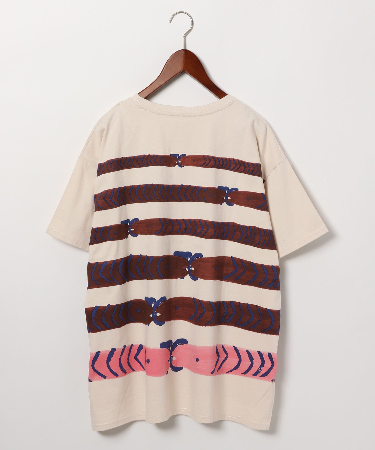 【tsumori chisato(ツモリチサト)】コラボスネークボーダーTシャツ