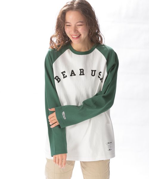 【Bear USA(ベア ユーエスエー)】別注ベースボールTシャツ M