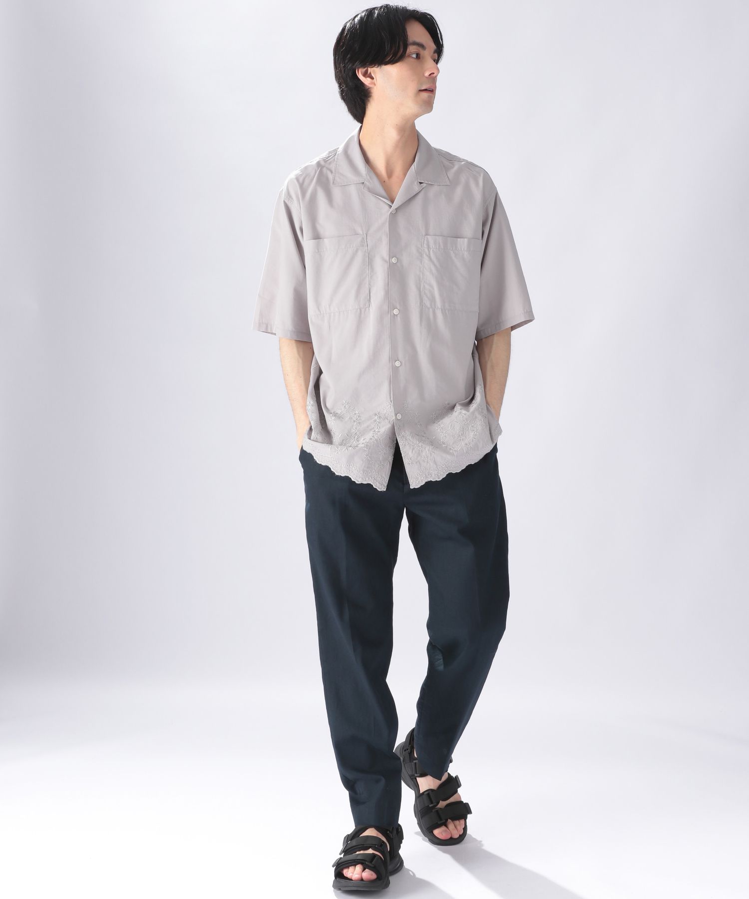 yori スカラップ刺繍サマーシャツ 38サイズ - icaten.gob.mx