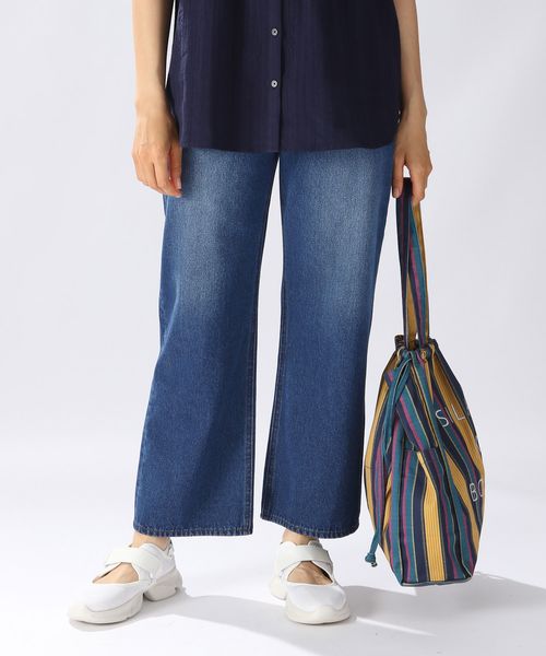 [niko and JEANS 2022AW]ANKLEWIDEデニムパンツ S