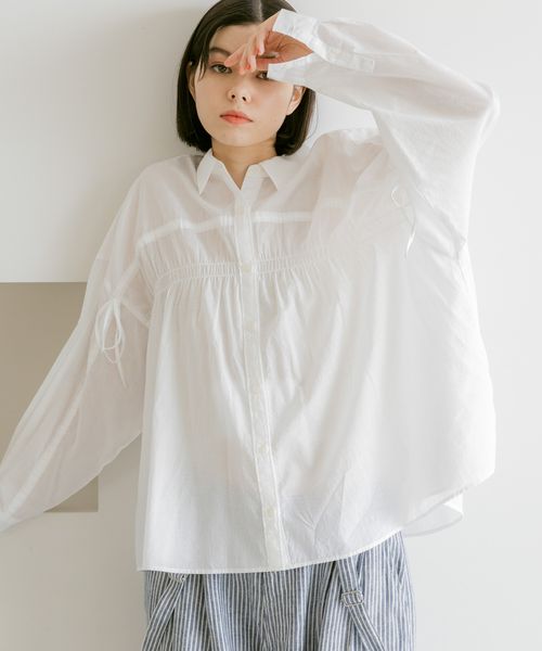 niko and .プレミアムローンギャザーシャツ ライトグレー L ウィメンズインナー ニコアンド 234881 and ST アンドエスティ(旧ドットエスティ) niko and .プレミアムローンギャザーシャツ ライトグレー L ウィメンズインナー ニコアンド 234881 and ST アンドエスティ(旧ドットエスティ)