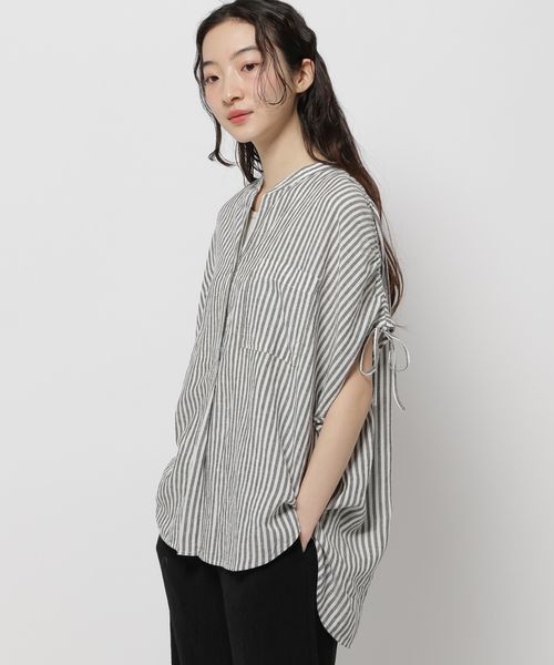 niko and .COMFORTリネンバンドブラウス チャコールグレー M ウィメンズインナー ニコアンド 234886 and ST アンドエスティ(旧ドットエスティ) niko and .COMFORTリネンバンドブラウス チャコールグレー M ウィメンズインナー ニコアンド 234886 and ST アンドエスティ(旧ドットエスティ)