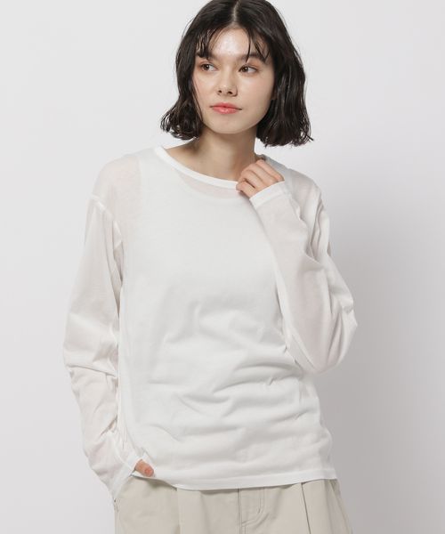 niko and .コットンナイロンシアーベーシックTシャツ ライトグレー M ウィメンズインナー ニコアンド 234909 and ST アンドエスティ(旧ドットエスティ) niko and .コットンナイロンシアーベーシックTシャツ ライトグレー M ウィメンズインナー ニコアンド 234909 and ST アンドエスティ(旧ドットエスティ)