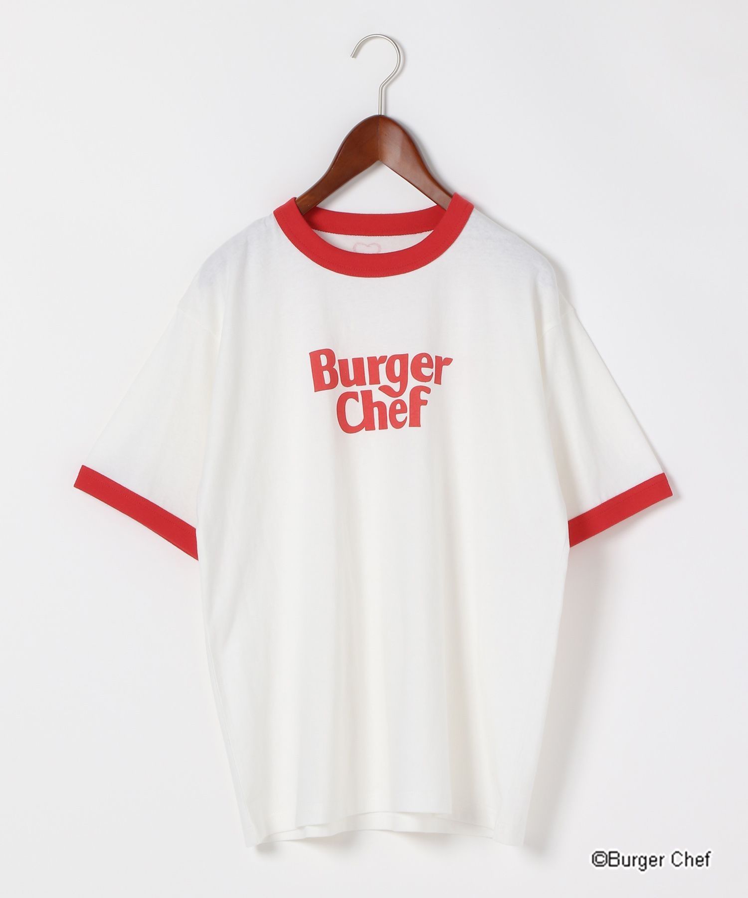 【BURGER CHEF(バーガーシェフ)】コラボ別注リンガーTシャツ