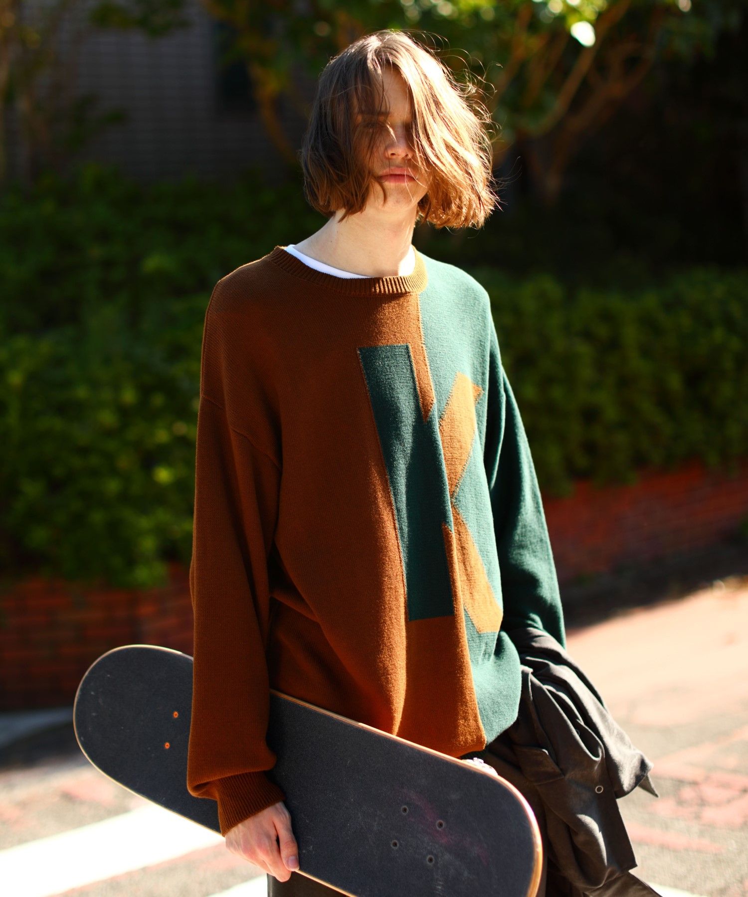 ANDREA&Co. ロゴ プルオーバー レッド