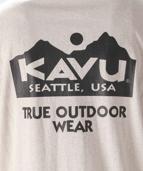 KAVU(カブー)】別注ロゴロングスリーブTシャツ | [公式]ニコアンド（niko and ...）通販