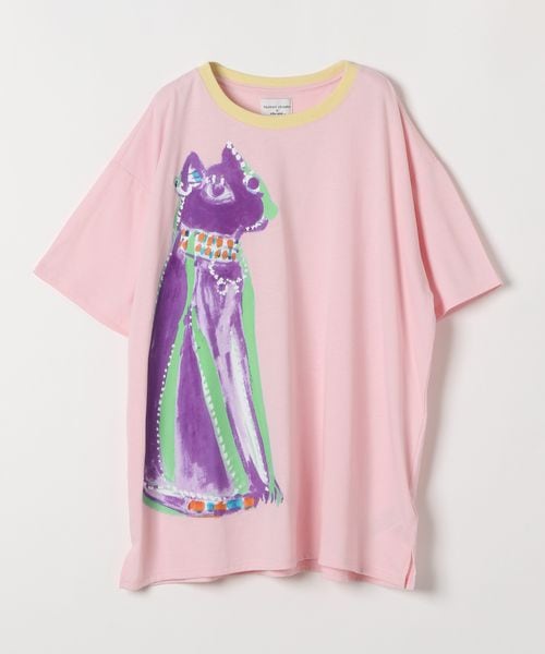 niko and .【tsumori chisato(ツモリチサト)】コラボ エジプトキャットTシャツ ピンク M ウィメンズインナー ニコアンド 241254 and ST アンドエスティ(旧ドットエスティ) niko and .【tsumori chisato(ツモリチサト)】コラボ エジプトキャットTシャツ ピンク M ウィメンズインナー ニコアンド 241254 and ST アンドエスティ(旧ドットエスティ)