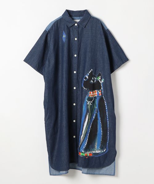 tsumori chisato(ツモリチサト)】コラボ ネコパッチデニム