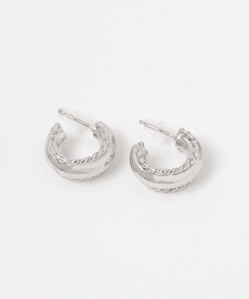 niko and .サンドアーチピアス グレー ウィメンズグッズ ニコアンド 250817 and ST アンドエスティ(旧ドットエスティ) niko and .サンドアーチピアス グレー ウィメンズグッズ ニコアンド 250817 and ST アンドエスティ(旧ドットエスティ)