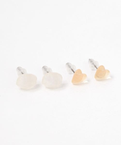 niko and .モチーフ2SETピアス ライトグレー ウィメンズグッズ ニコアンド 250828 and ST アンドエスティ(旧ドットエスティ) niko and .モチーフ2SETピアス ライトグレー ウィメンズグッズ ニコアンド 250828 and ST アンドエスティ(旧ドットエスティ)