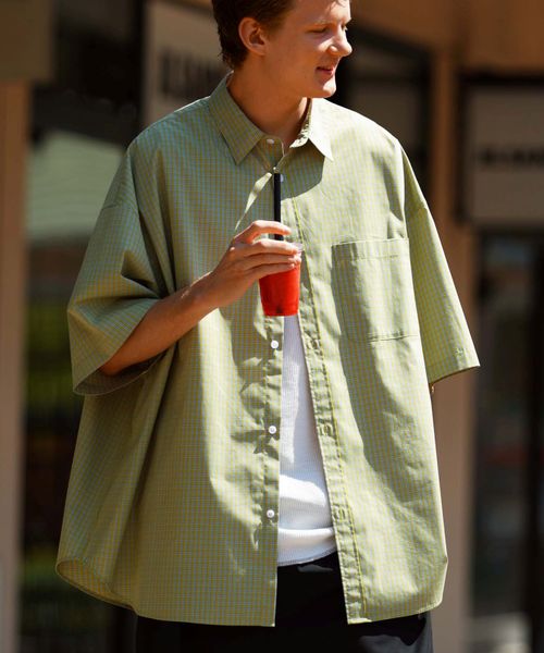 niko and .イージーケア柄ショートスリーブシャツ イエロー M メンズインナー ニコアンド 253574 and ST アンドエスティ(旧ドットエスティ) niko and .イージーケア柄ショートスリーブシャツ イエロー M メンズインナー ニコアンド 253574 and ST アンドエスティ(旧ドットエスティ)