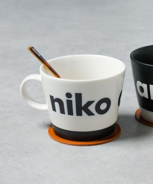 niko and .オリジナルニコロゴタップリマグカップ/容量280ml【and ST限定】 食器 ライトグレー ニコアンド 253580 and ST アンドエスティ(旧ドットエスティ) niko and .オリジナルニコロゴタップリマグカップ/容量280ml【and ST限定】 食器 ライトグレー ニコアンド 253580 and ST アンドエスティ(旧ドットエスティ)