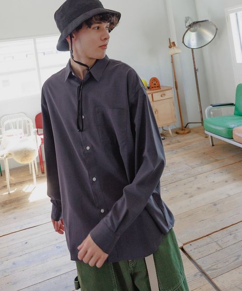 niko and .ドライタッチイージーケアシャツ チャコールグレー M メンズインナー ニコアンド 253967 and ST アンドエスティ(旧ドットエスティ) niko and .ドライタッチイージーケアシャツ チャコールグレー M メンズインナー ニコアンド 253967 and ST アンドエスティ(旧ドットエスティ)