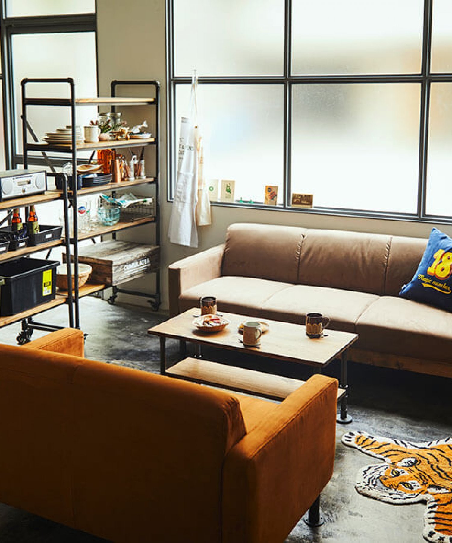 ニコアンド 家具 3レイヤーシェルフ クラフトマンシリーズ 棚 可動式 