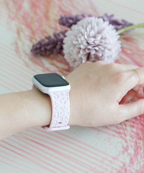 niko and .アップルウォッチレオパード柄シリコンベルト[tiny tiny(ティニーティニー)] ピンク ｔｉｎｙ ｔｉｎｙ ニコアンド 282755 and ST アンドエスティ（旧ドットエスティ）