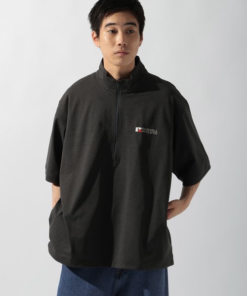 niko and .【Russell Athletic(ラッセルアスレティック)】別注ストレッチジャージーハーフジップT チャコールグレー L メンズインナー ニコアンド 283109 and ST アンドエスティ(旧ドットエスティ) niko and .【Russell Athletic(ラッセルアスレティック)】別注ストレッチジャージーハーフジップT チャコールグレー L メンズインナー ニコアンド 283109 and ST アンドエスティ(旧ドットエスティ)