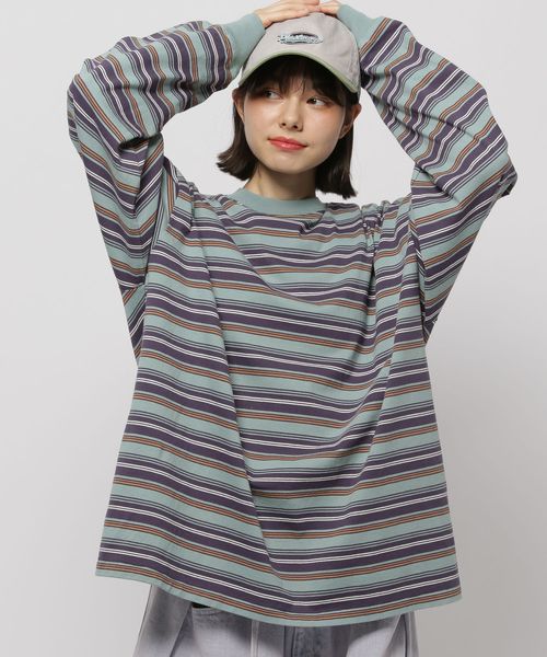 niko and .USAコットンロングスリーブTシャツ ネイビー メンズインナー ニコアンド 284608 and ST アンドエスティ(旧ドットエスティ) niko and .USAコットンロングスリーブTシャツ ネイビー メンズインナー ニコアンド 284608 and ST アンドエスティ(旧ドットエスティ)