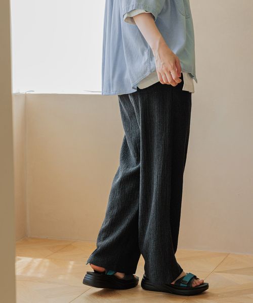 niko and .DRYクシュイージーパンツ シルバー L ウィメンズボトムス ニコアンド 286612 and ST アンドエスティ(旧ドットエスティ) niko and .DRYクシュイージーパンツ シルバー L ウィメンズボトムス ニコアンド 286612 and ST アンドエスティ(旧ドットエスティ)